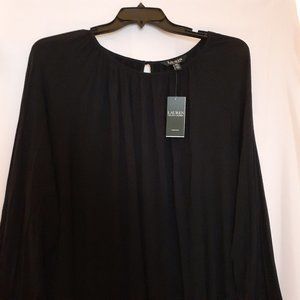 Lauren Ralph Lauren Casual Navy Blue Top